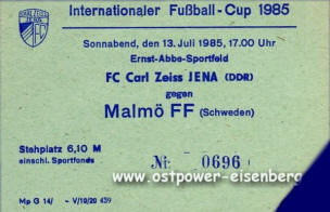 Ol 85/86 FC Carl Zeiss Jena BSG Steel Riesa 
