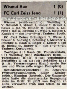 BSG Steel Brandenburg Ol 85/86 FC Carl Zeiss Jena 